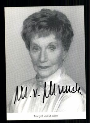 Margret van Munster Lindenstraße Autogrammkarte Original Signiert # BC 136685