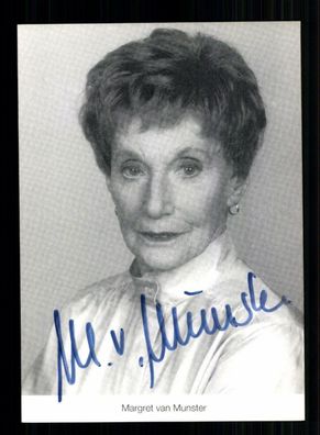 Margret van Munster Lindenstraße Autogrammkarte Original Signiert # BC 136686