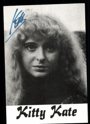 Kitty Kate Autogrammkarte Original Signiert ## BC 46762