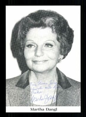 Martha Dangl Autogrammkarte Original Signiert + F 613