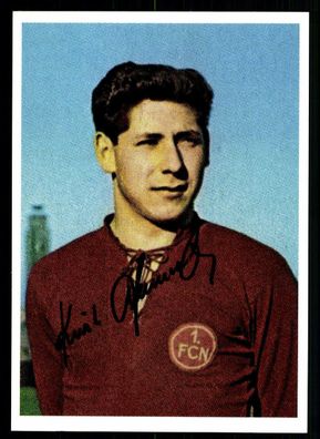 Kurt Haseneder Autogrammkarte 1 FC Nürnberg Spieler 60er Jahre Orig Sig+ A 55785