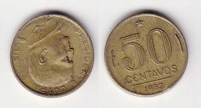 50 Centavos Messing Münze Argentinien 1952