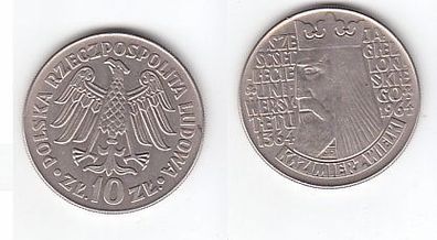 10 Zloty Kupfer Nickel Münze Polen 1964, 600. Jahrestag der Universität Krakau