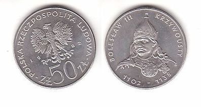 50 Zloty Kupfer Nickel Münze Polen 1982 Polnische Könige, Boleslaw III.