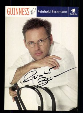 Reinhold Beckmann Guinness Autogrammkarte Original Signiert # BC 136397