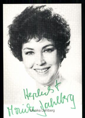 Monika Dahlberg Autogrammkarte Original Signiert ## BC 14524