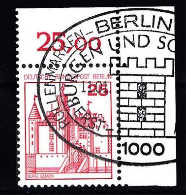 1978 Berlin Burgen u. Schlösser MiNr. 587 Ecke 2, ESST Berlin
