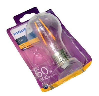 Philips LEDclassic Lampe ersetzt 60W, E27, warmweiß (2700 Kelvin), 806 Lumen