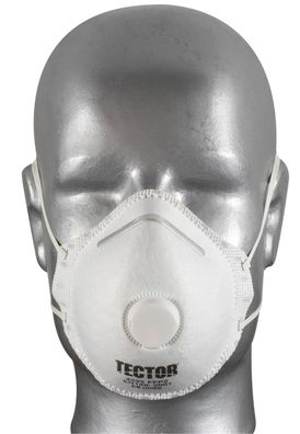Atemschutzmaske FFP2 mit Ventil / Mundschutz / Fa. Tector CE-zertifiziert