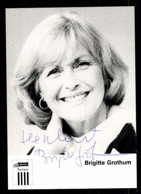 Brigitte Grothum Autogrammkarte Original Signiert # BC 45930