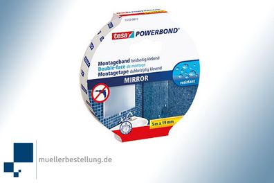 TESA Powerbond® 55733 Montageband Spiegel, 19 mm, 5 m