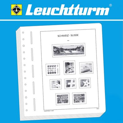 Leuchtturm SF-Vordruckblätter Schweiz 1843-2021 Varianten Auswahl