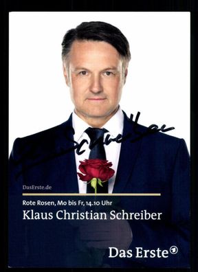 Klaus Christian Schreiber Rote Rosen Autogrammkarte Original Signiert## BC 45622