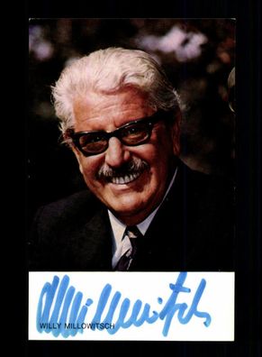Willi Millowitsch Autogrammkarte Original Signiert + F 927