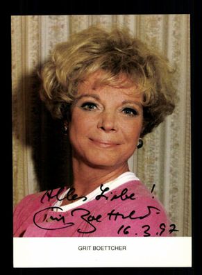 Grit Boettcher Rüdel Autogrammkarte Original Signiert + F 742