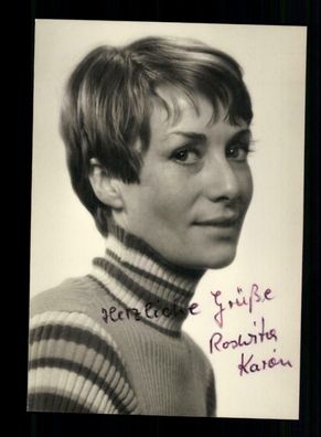 Roswita Karon Autogrammkarte Original Signiert + F 904
