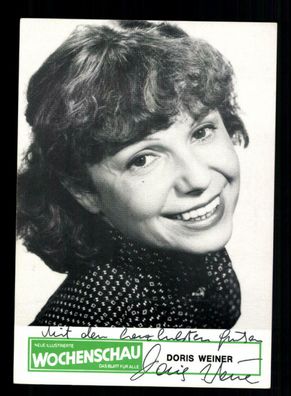 Doris Weiner Autogrammkarte Original Signiert + F 792