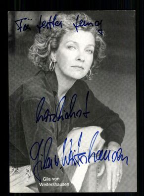 Gila von Weitershausen Autogrammkarte Original Signiert + F 727