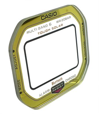 Casio G-Shock Mineral Uhrenglas mit Aufdruck GW-B5600BC gelbgoldfarben