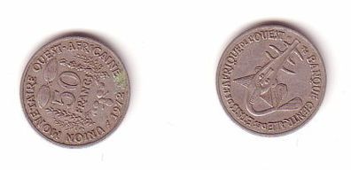50 Franc Kupfer Nickel Münze Westafrika 1972