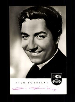 Vico Torriani DECCA Autogrammkarte Original Signiert + F 925