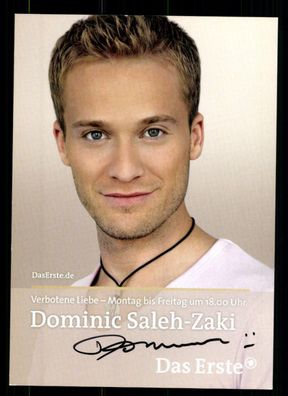 Dominic Saleh Zaki Verbotene Liebe Autogrammkarte Original Signiert ## BC 45432