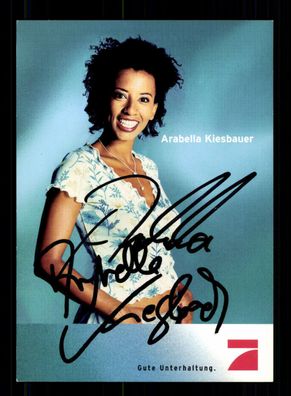 Arabella Kiesbauer Pro 7 Autogrammkarte Original Signiert # BC 86074