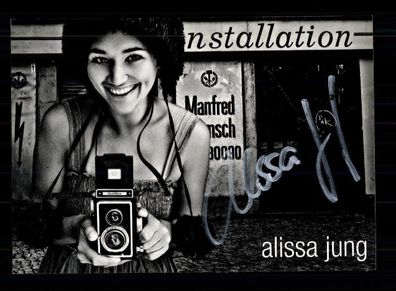 Alissa Jung Autogrammkarte Original Signiert # BC 90860