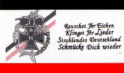 Fahne Flagge Deutsches Reich Rauschet ihr Eichen Deutschland 90 x 150 cm
