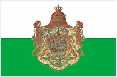 Fahne Flagge Königreich Sachsen mit großem Wappen 90 x 150 cm