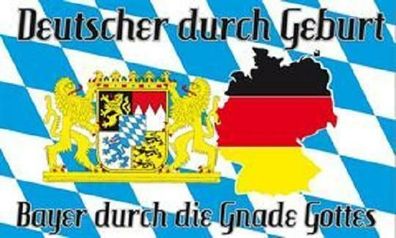 Fahne Flagge Bayern durch die Gnade Gottes 90 x 150 cm