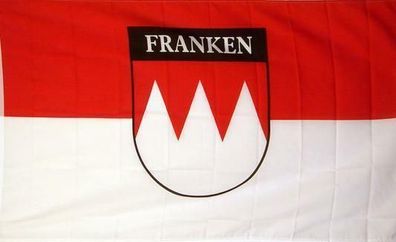 Fahne Flagge Franken mit Schrift 90 x 150 cm