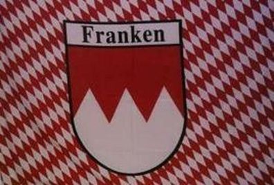 Fahne Flagge Franken Raute mit Schrift 90 x 150 cm