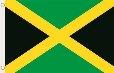 Flagge Fahne Jamaika 90 x 150 cm zum Hissen
