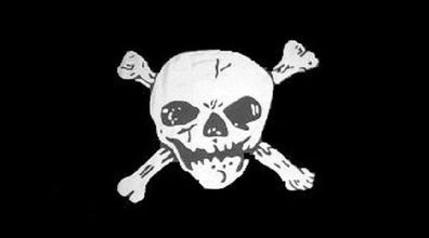 Fahne Flagge Pirat Skull Bones 90 x 150 cm
