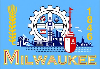 Fahne Flagge Milwaukee 90 x 150 cm