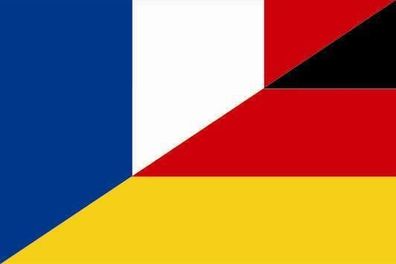 Fahne Flagge Frankreich - Deutschland 90 x 150 cm