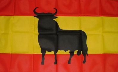 Fahne Flagge Spanien mit Stier 90 x 150 cm