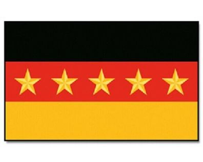 Fahne Flagge Deutschland 5 Sterne 90 x 150 cm