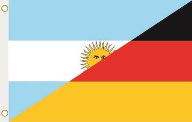 Fahne Flagge Argentinien-Deutschland Hissflagge 90 x 150 cm