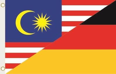 Fahne Flagge Malaysia-Deutschland Hissflagge 90 x 150 cm