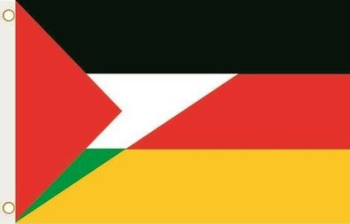 Fahne Flagge Palästina-Deutschland Hissflagge 90 x 150 cm