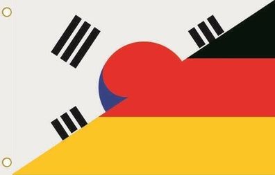 Fahne Flagge Süd Korea-Deutschland Hissflagge 90 x 150 cm