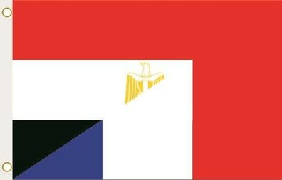 Fahne Flagge Ägypten-Frankreich Hissflagge 90 x 150 cm