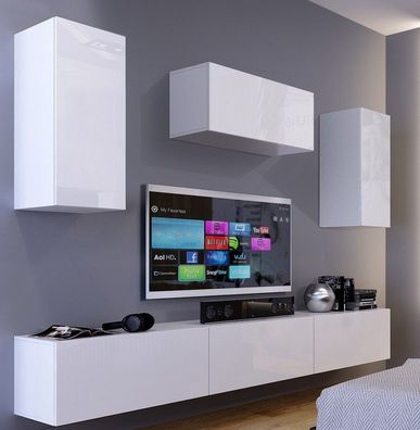 Falco N25 Möbel für Wohnzimmer Wohnwand Mediawand Schrankwand Wohnschrank