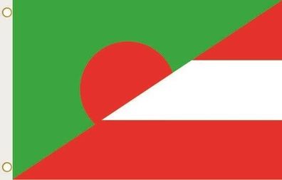 Fahne Flagge Bangladesch-Österreich Hissflagge 90 x 150 cm