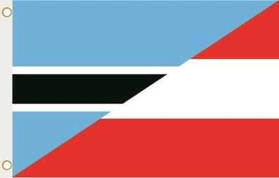 Fahne Flagge Botswana-Österreich Hissflagge 90 x 150 cm