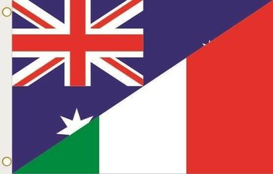 Fahne Flagge Australien-Italien Hissflagge 90 x 150 cm