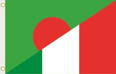 Fahne Flagge Bangladesh-Italien Hissflagge 90 x 150 cm