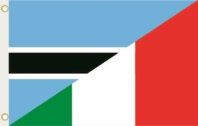 Fahne Flagge Botswana-Italien Hissflagge 90 x 150 cm